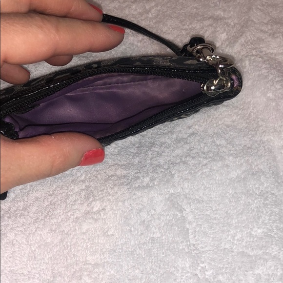 Coach Silver Leopard Wristlet - Picture 3 of 4